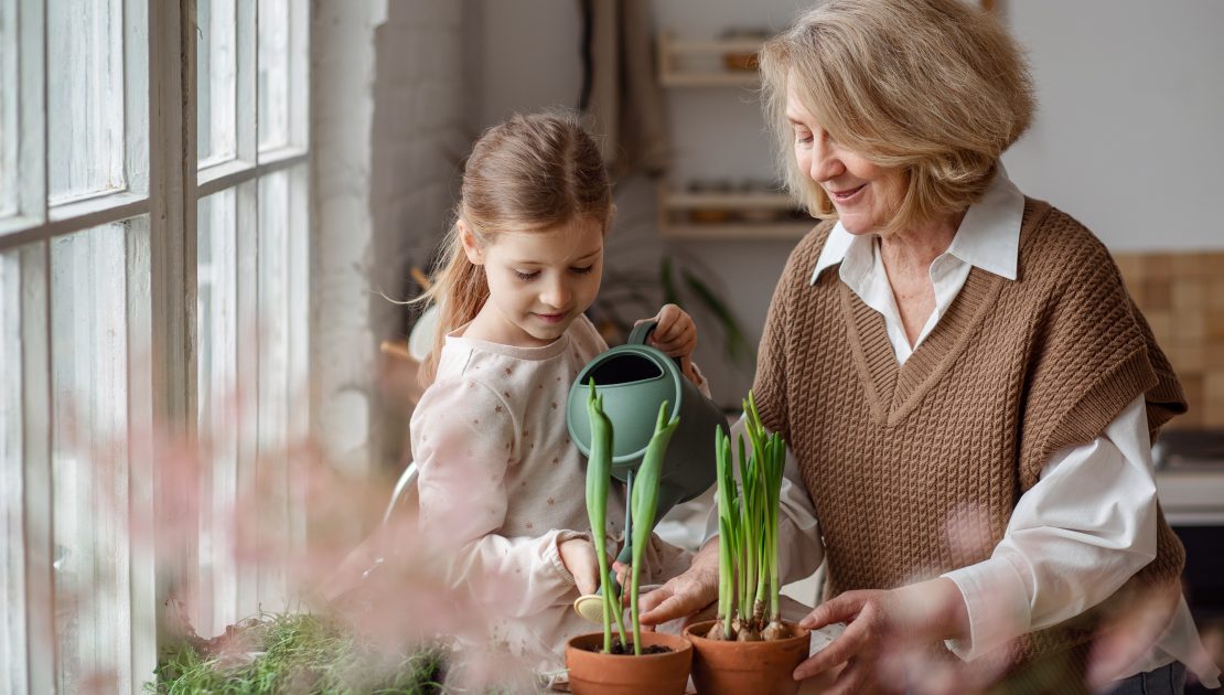 Grandmother with her grandaughter