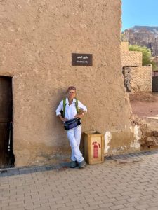 Explorer Rosie Stancer at the start of the incense route